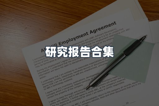 研究报告合集